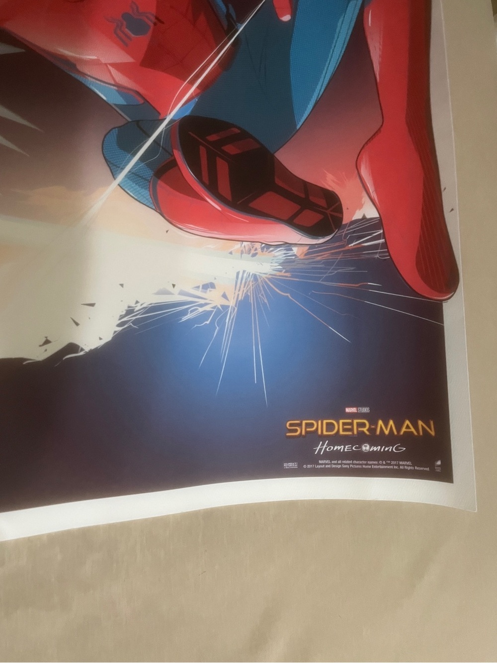 Spiderman Homecoming NYCC 2017 Poster Print Limited Non Mondo Craig Drake 18x24 - Picture 5 of 8